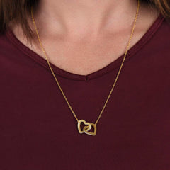 Forever Connected Double Heart Necklace — A Gift From Mom & Dad to Their Child