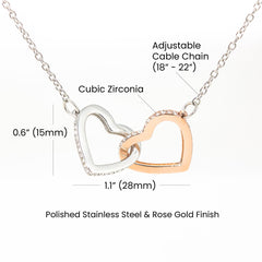 Forever Connected Double Heart Necklace — A Gift From Mom & Dad to Their Child