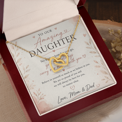 Forever Connected Double Heart Necklace — A Gift From Mom & Dad to Their Child