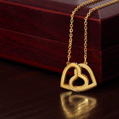 Forever Connected Double Heart Necklace — A Gift From Mom & Dad to Their Child